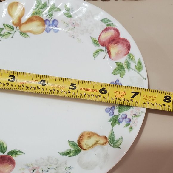 Single Corelle Chutney Swirl Edge Salad Plate 7" luncheon fruit rimmed retired - Picture 6 of 6